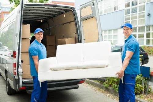 Local movers preparing a home removal in Lea Bridge