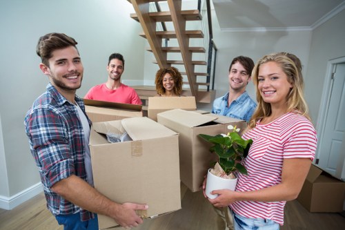 Man with van service helping with a local move in Leabridge