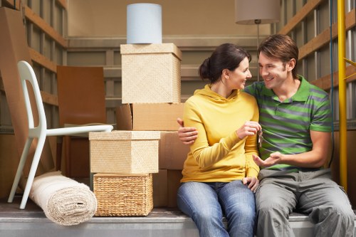 Commercial movers relocating office equipment near Lea Bridge