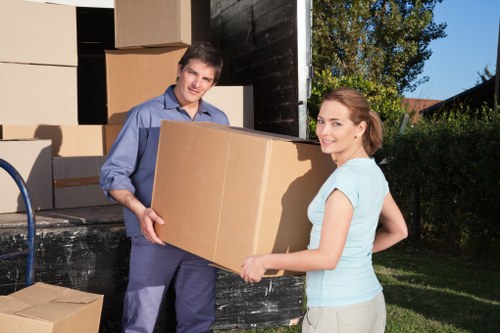 Business and home removals van transport in Lea Bridge